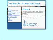 Tablet Screenshot of jachtwerfharting.nl